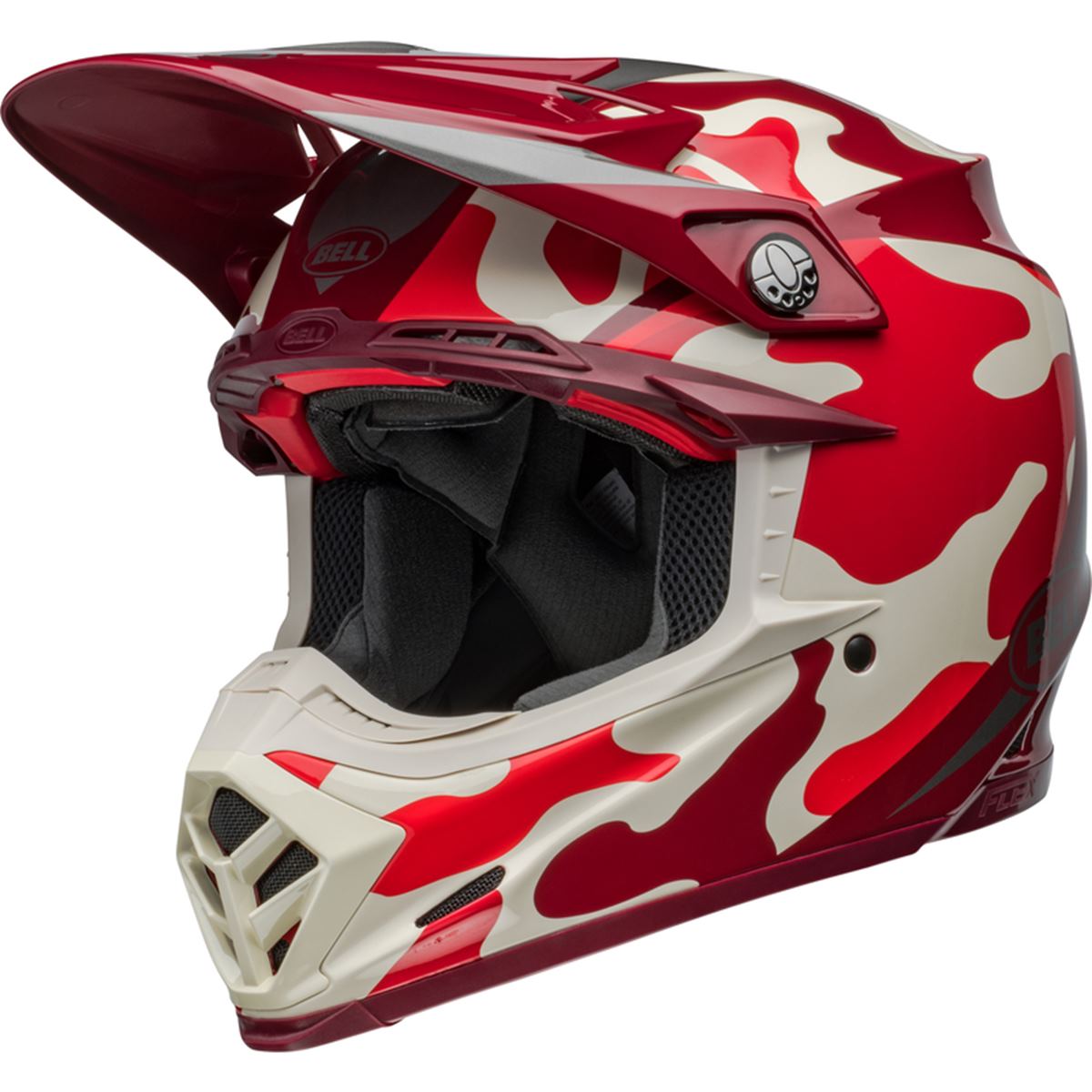 Bell Motocross-Helm Moto-9S Flex Ferrandis Mechant - Rot/Silber