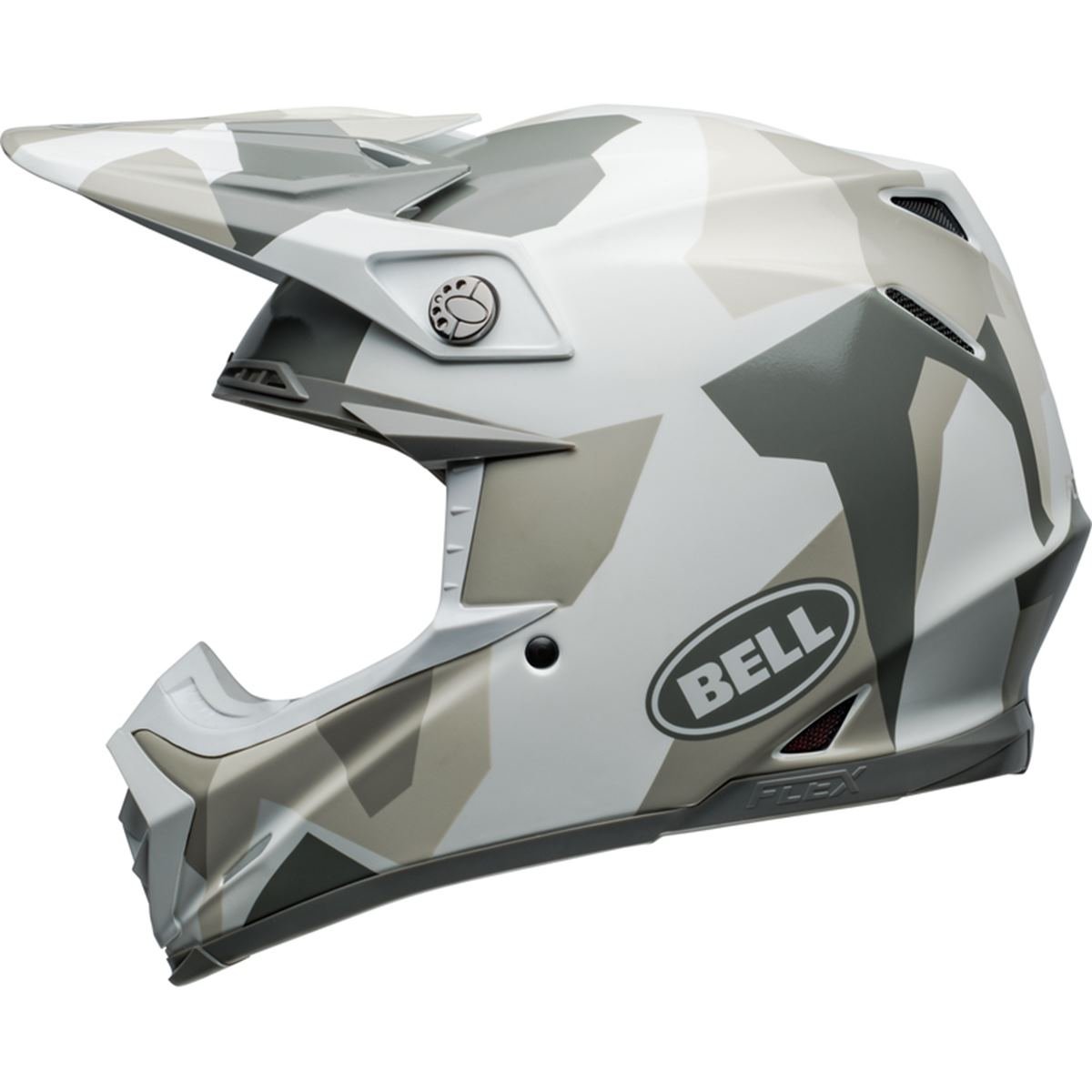 Bell Casque MX Moto-9S Flex Rover - Blanc/Camo