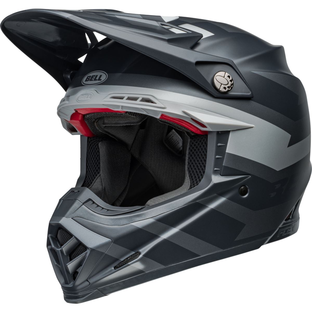 Bell MX Helmet Moto-9S Flex Banshee - Black/Silver