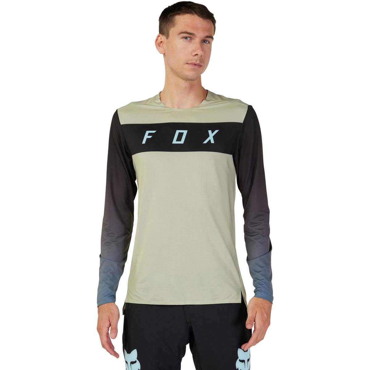 Fox MTB Jersey Long Sleeve Flexair Arcadia - Oat
