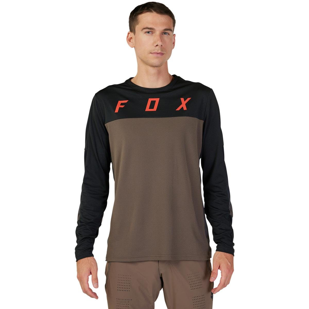 Fox MTB Jersey Long Sleeve Defend Cekt - Dirt