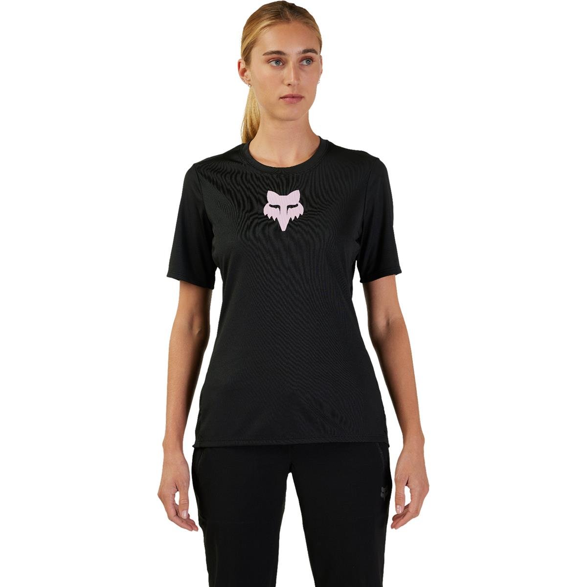 Fox Girls MTB Jersey Short Sleeve Ranger FoxHead - Black