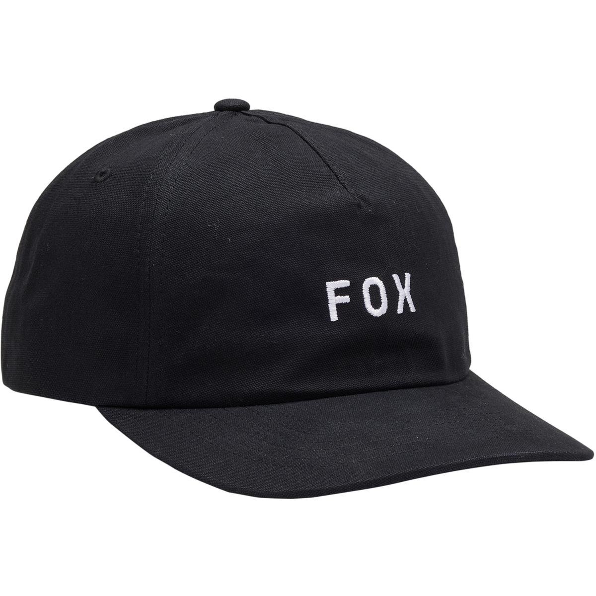 Fox Snapback Cap Core Wordmark - Schwarz