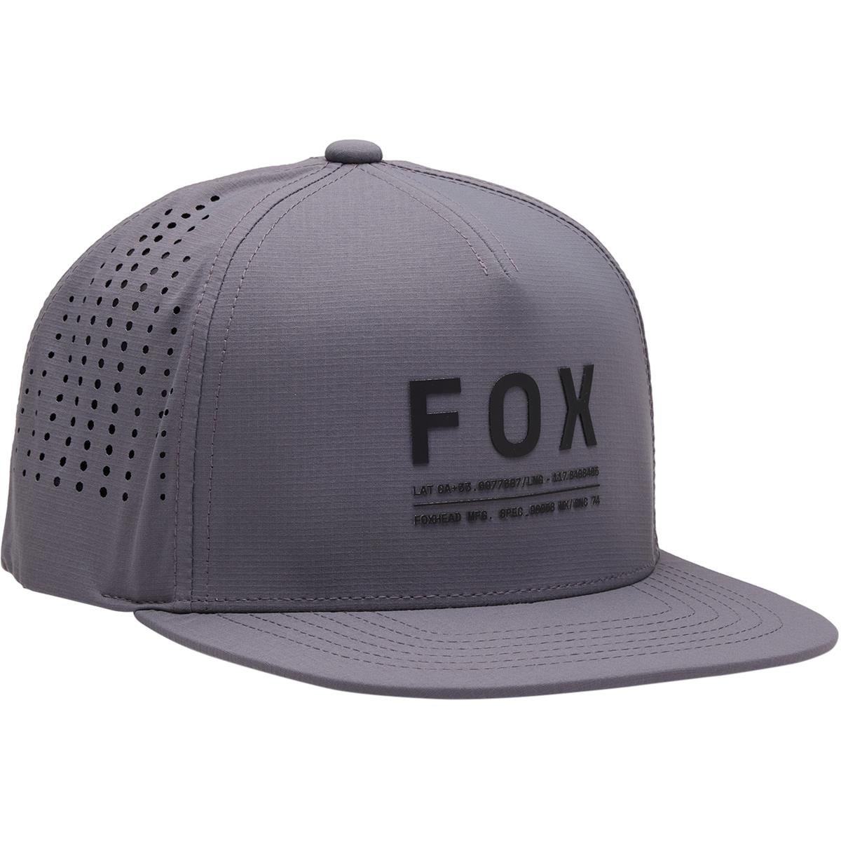 Fox Casquette Snapback Core Non Stop Tech - Acier Gris