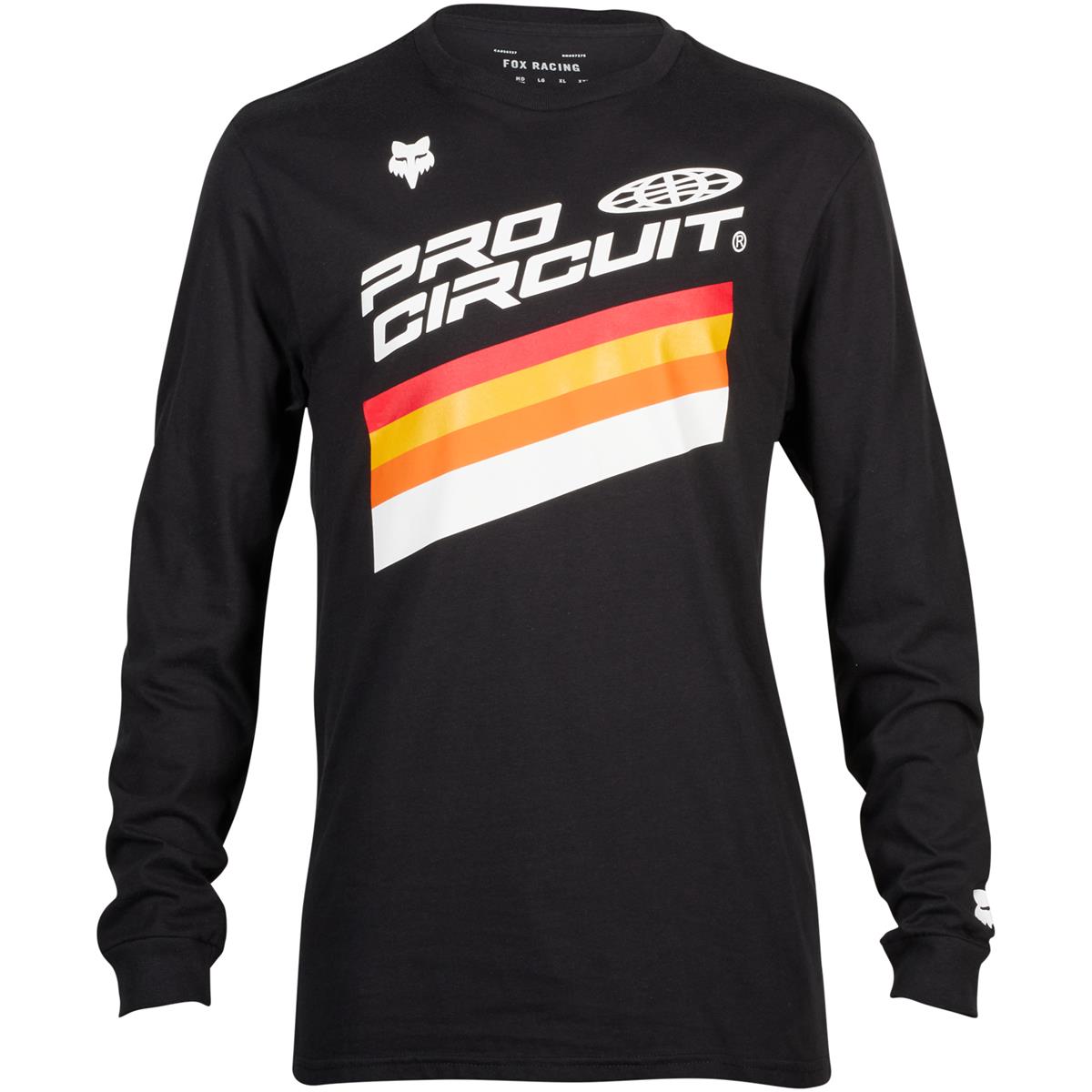 Fox T-Shirt Manches Longues Race Pro Circuit - Noir