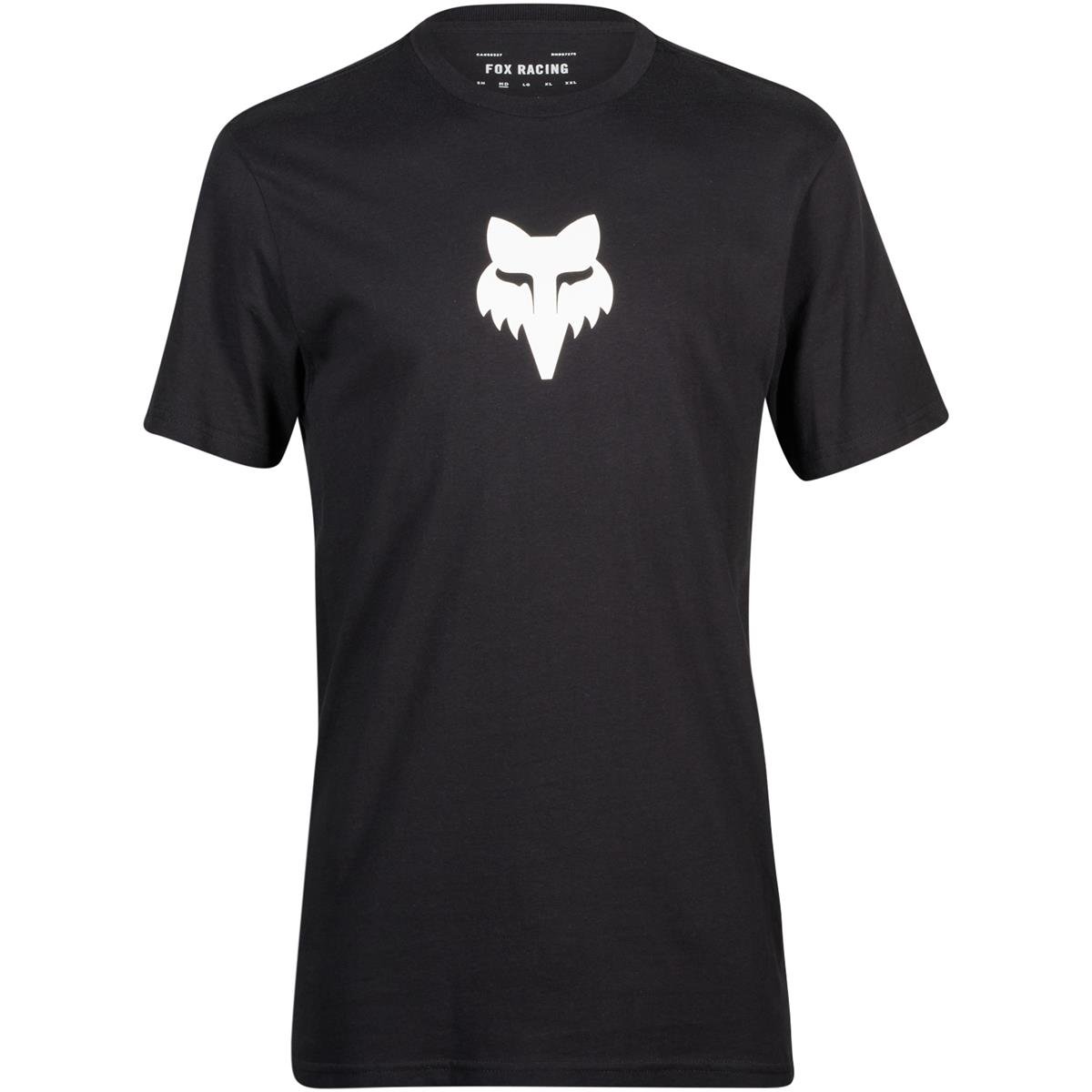 Fox T-Shirt Core Fox Head - Black/White