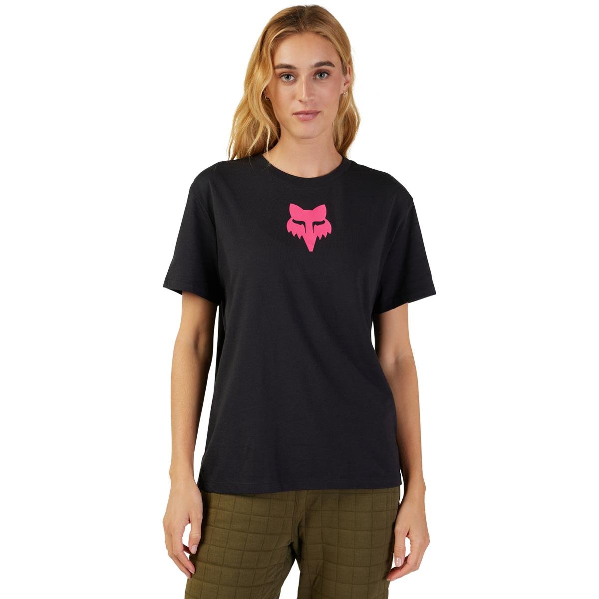 Fox Femme T-Shirt Core Fox Head - Noir/Pink