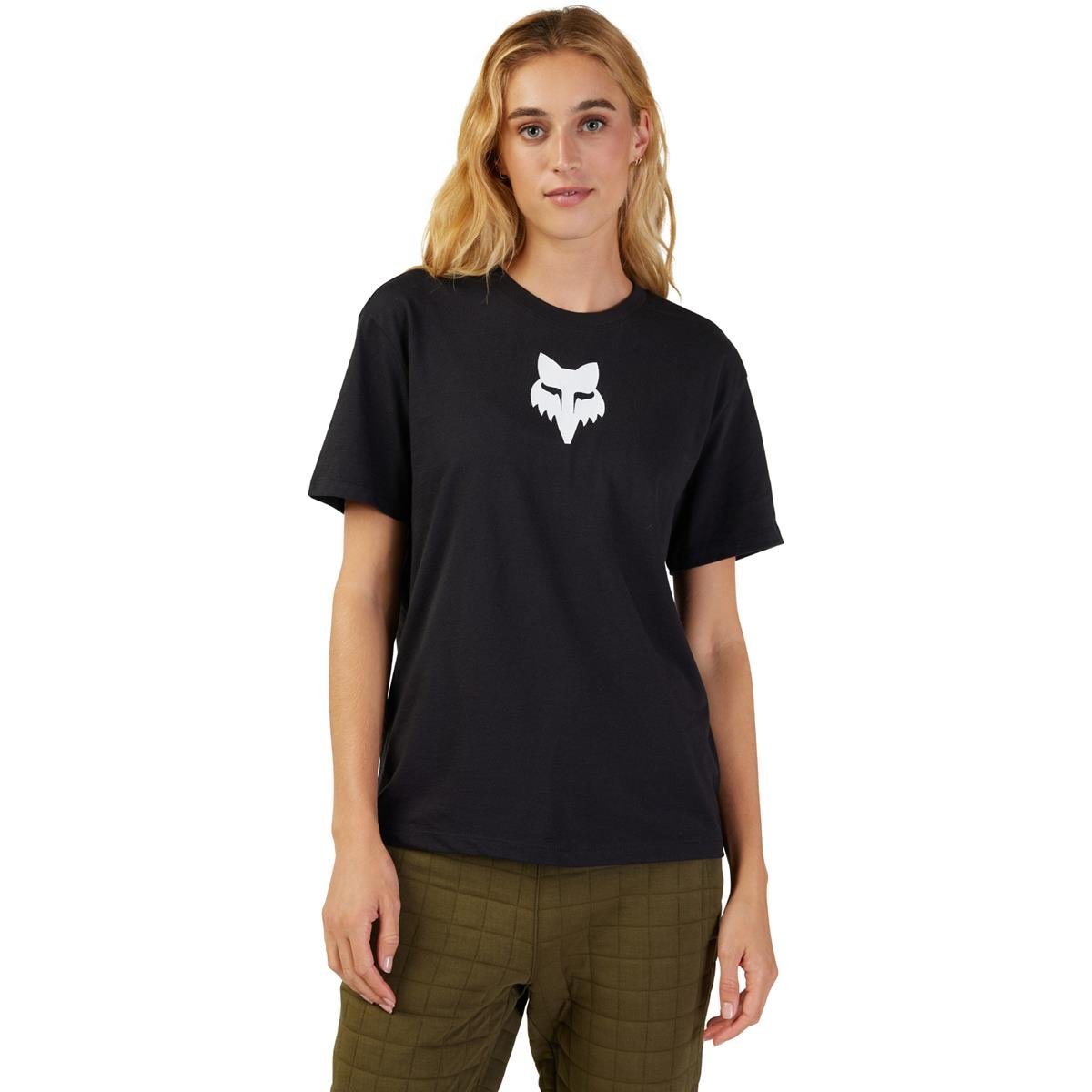 Fox Donna T-Shirt Core Fox Head - Nero