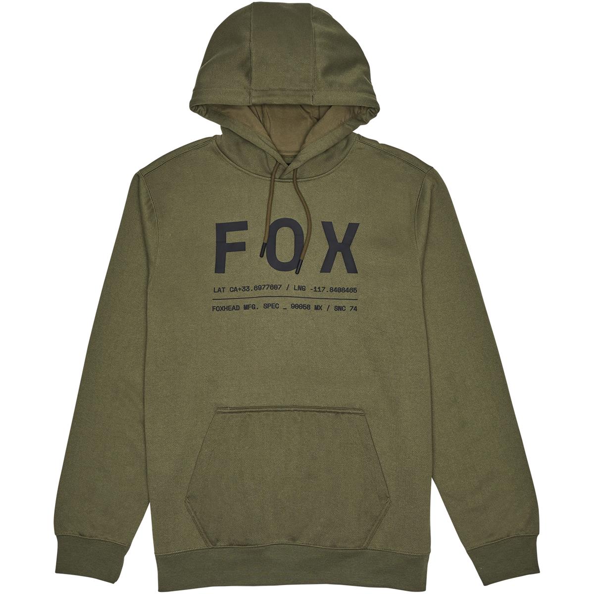Fox Fleece-Hoodie Core Non Stop - Olivgrün