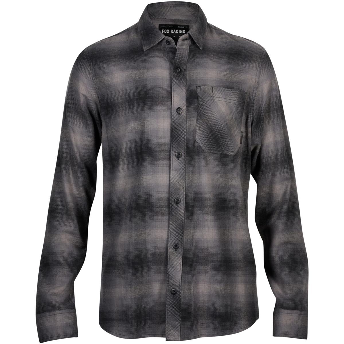 Fox Flannel Shirt Long Sleeve Legion Survivalist - Black