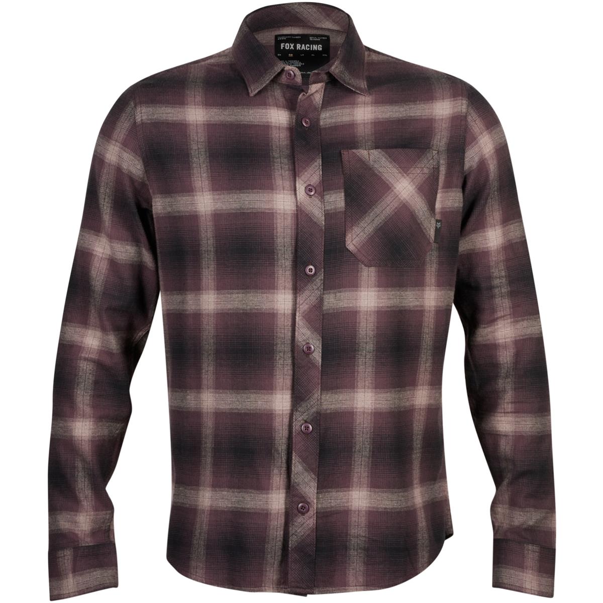Fox Flannel Shirt Long Sleeve Legion Survivalist - Purple