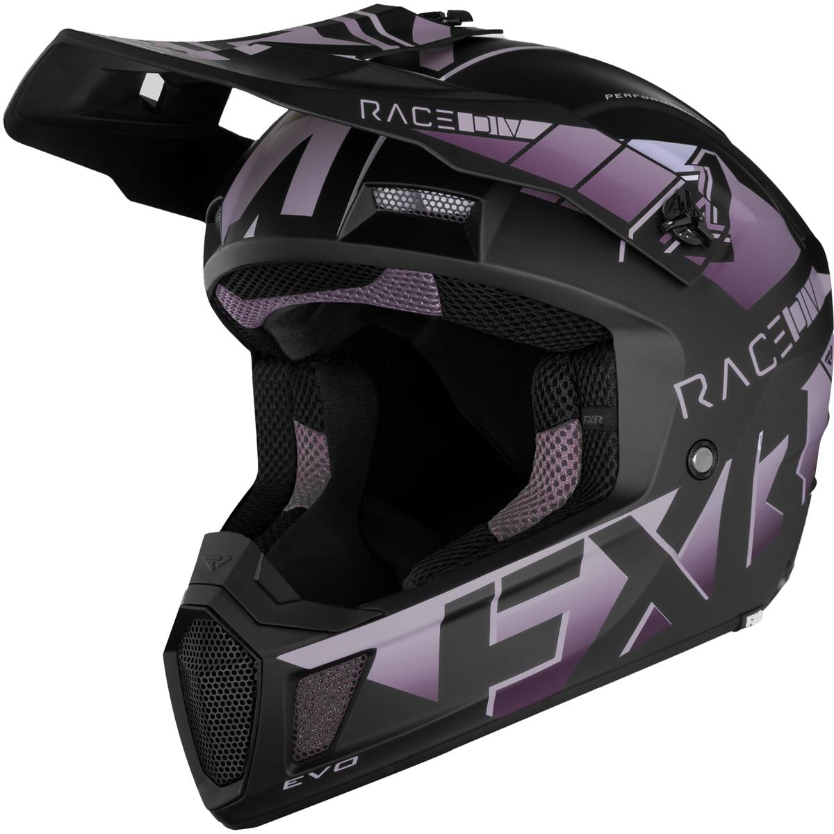 FXR Motocross-Helm Clutch Evo Grape
