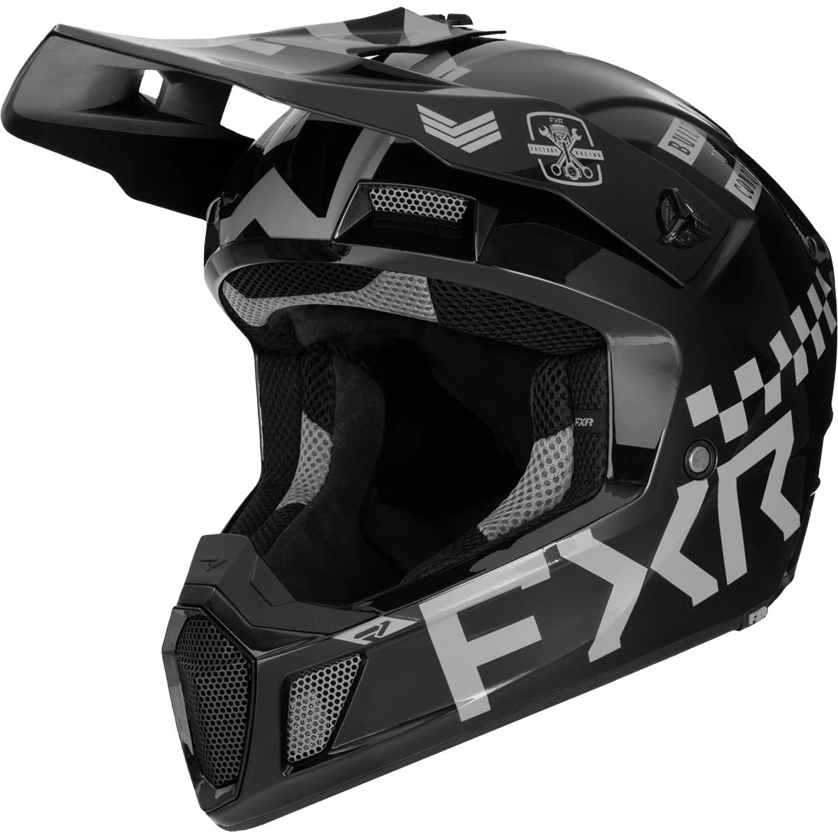 FXR MX Helmet Clutch Gladiator Chrome