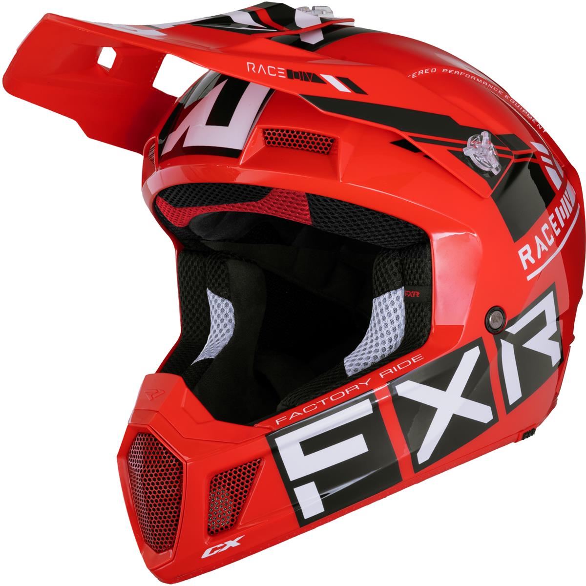 FXR Motocross-Helm Clutch CX Pro Rot/Schwarz