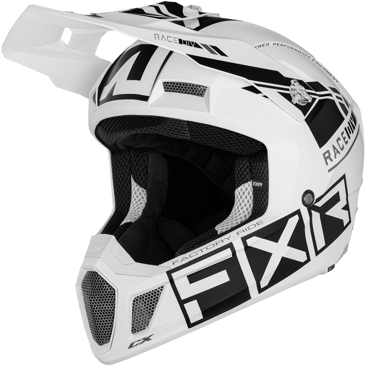 FXR Motocross-Helm Clutch CX Pro Grayscale
