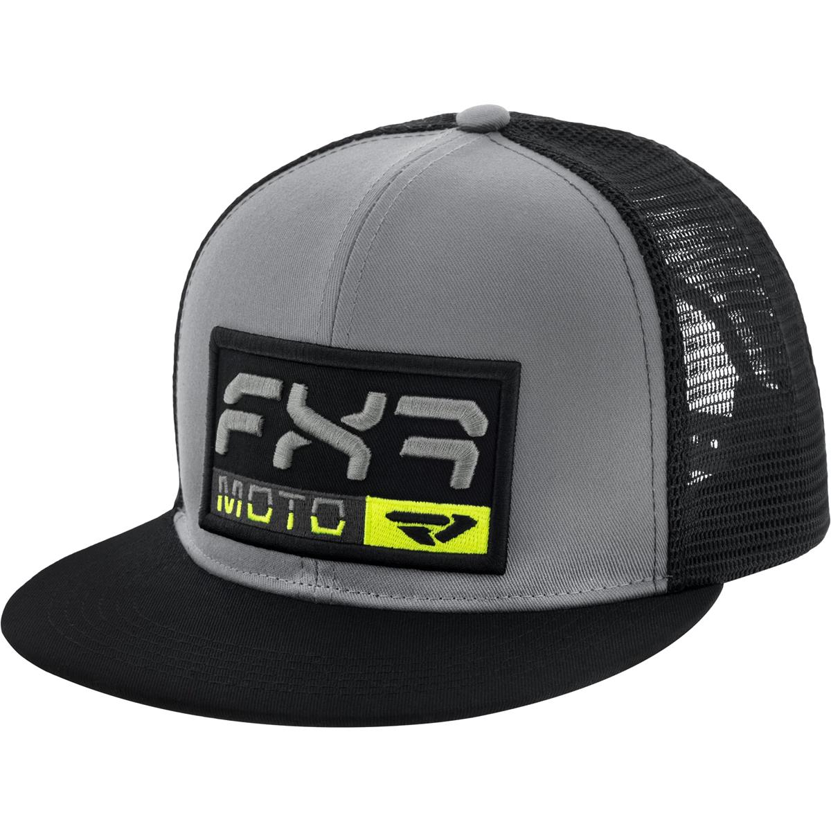 FXR Snapback Cap Moto Grau/Schwarz