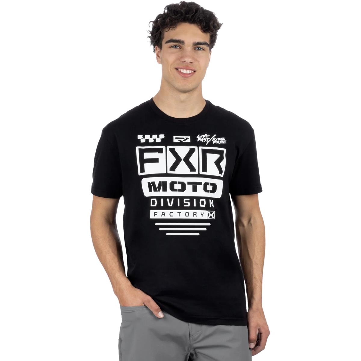 FXR T-Shirt Gladiator Premium Black/White