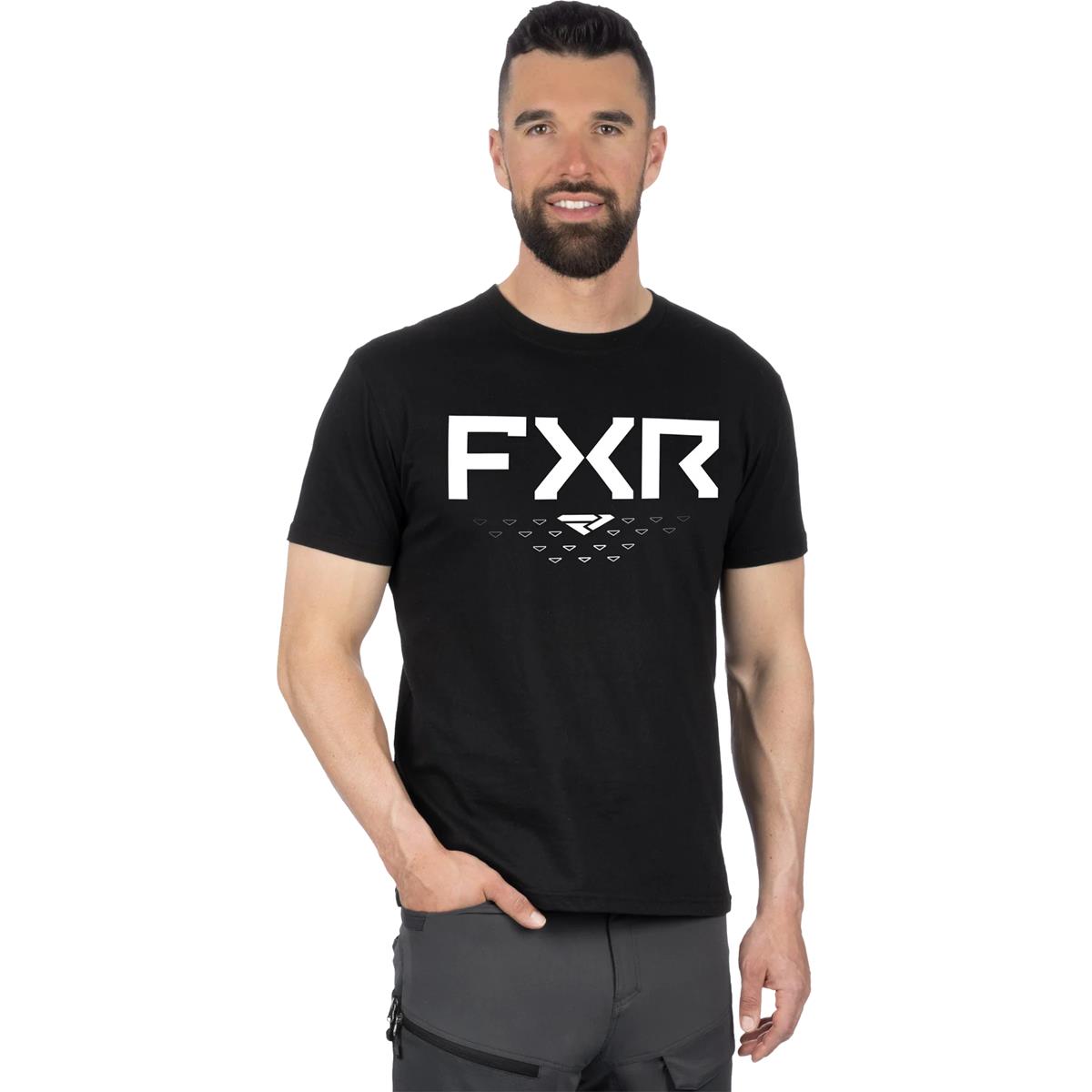 FXR T-Shirt Helium Premium Noir/Blanc