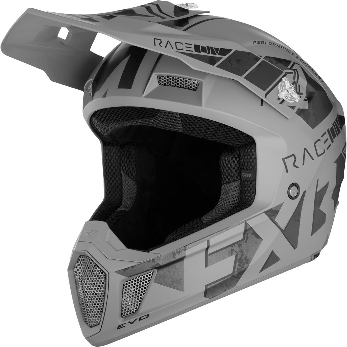 FXR MX Helmet Clutch Stealth Steel