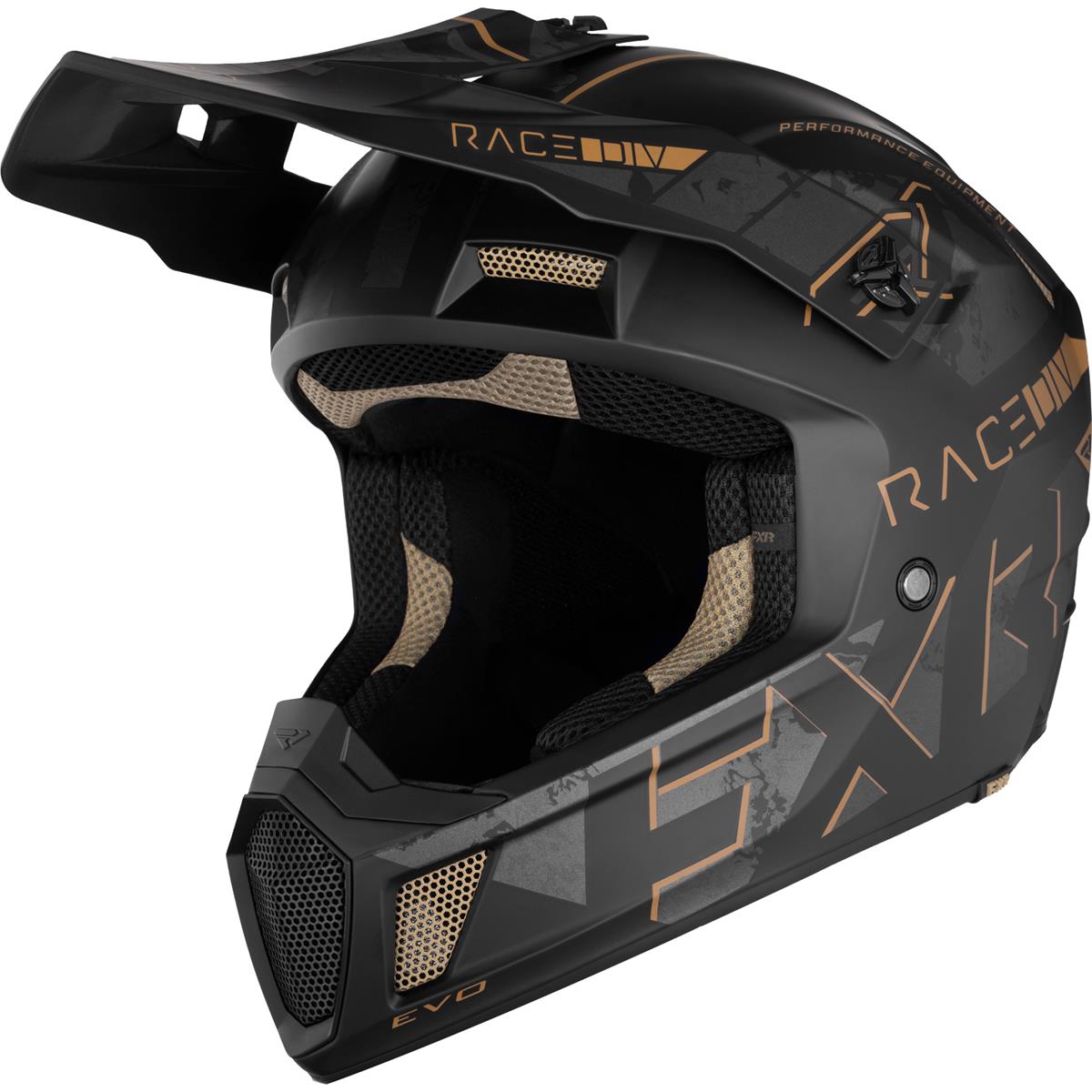 FXR Motocross-Helm Clutch Stealth Canvas