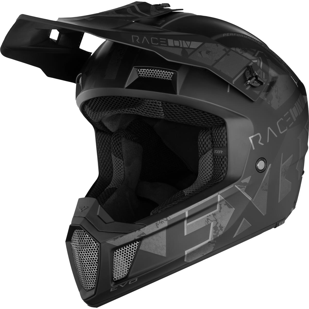 FXR Motocross-Helm Clutch Stealth Black Ops