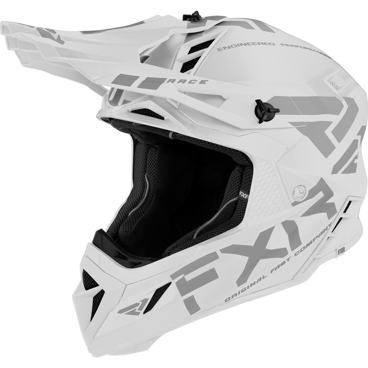 FXR MX Helmet Helium Prime White