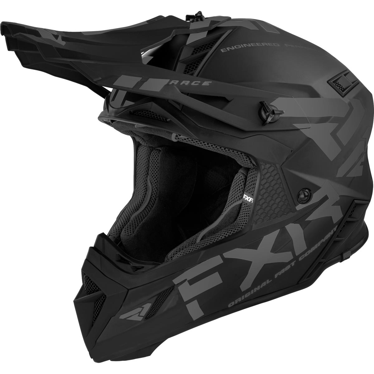 FXR Motocross-Helm Helium Prime Schwarz
