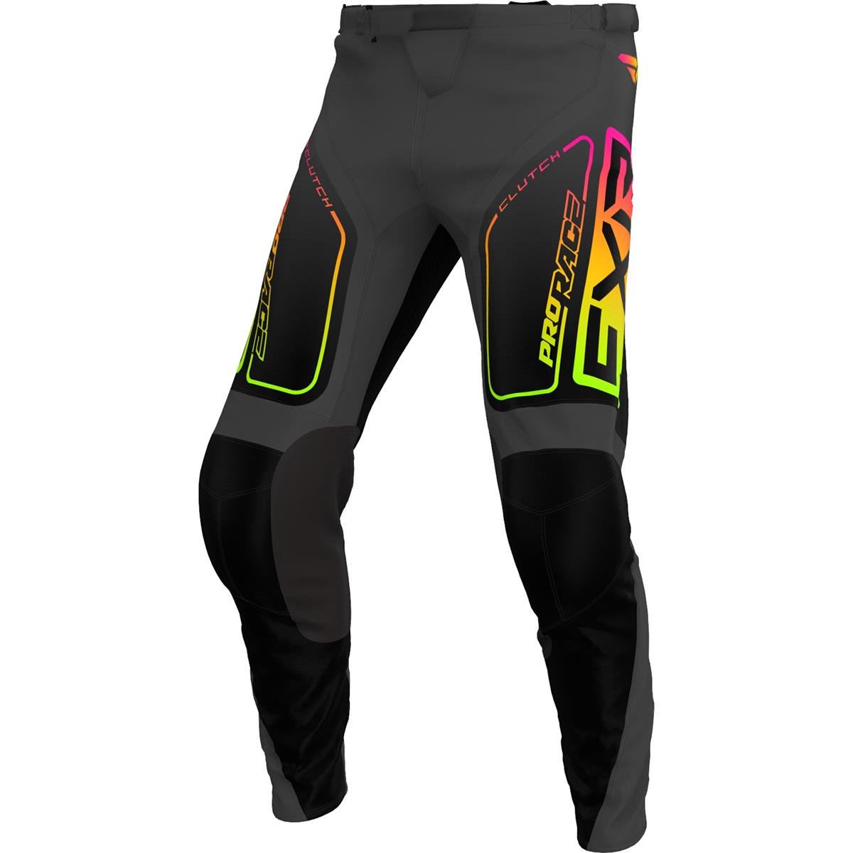 FXR Junior MX Pants Clutch Black/Sherbert