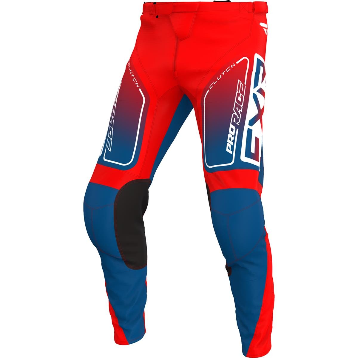 FXR Pantaloni MX Clutch Slate/Rosso