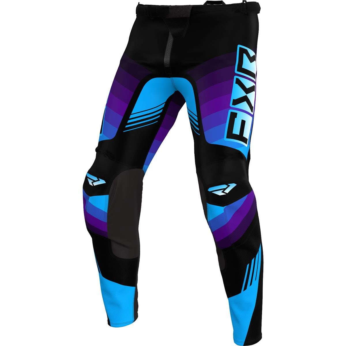 FXR MX Pants Clutch Pro Black/Purple/Blue