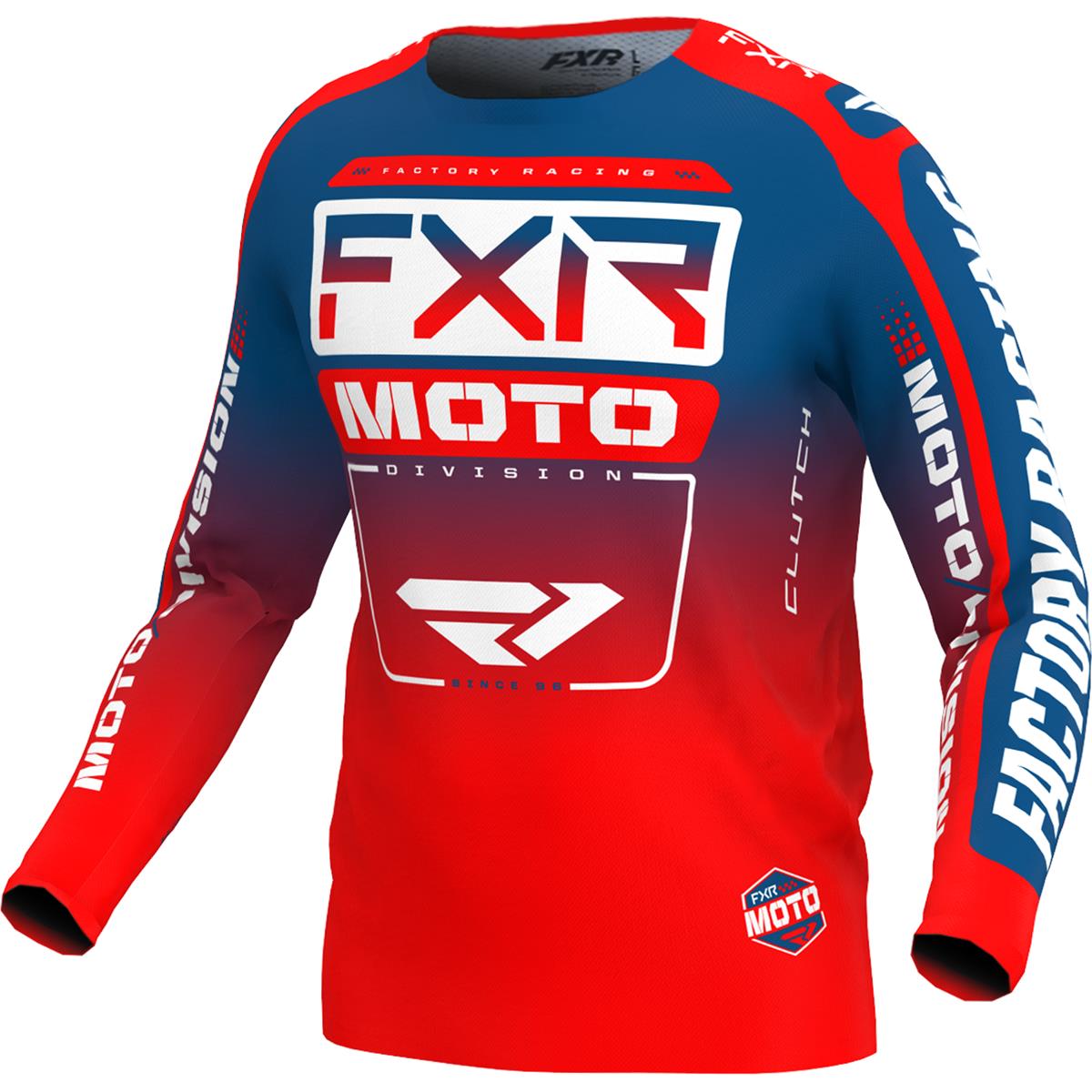 FXR Maillot MX Clutch Slate/Rouge