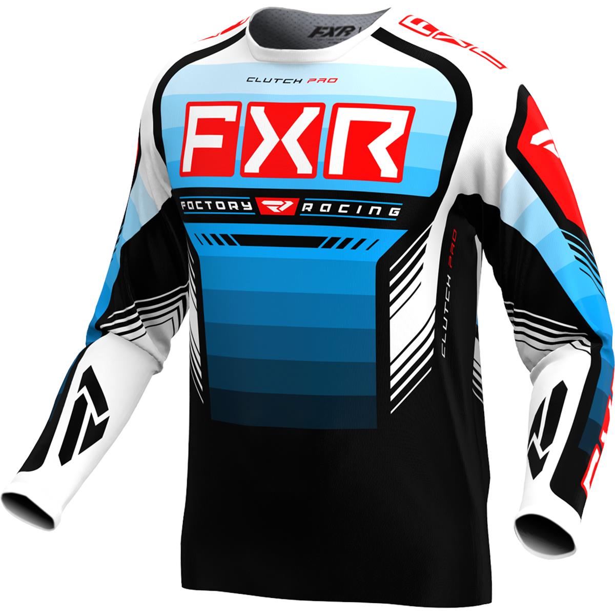 FXR MX Jersey Clutch Pro Blau/Rot/Schwarz