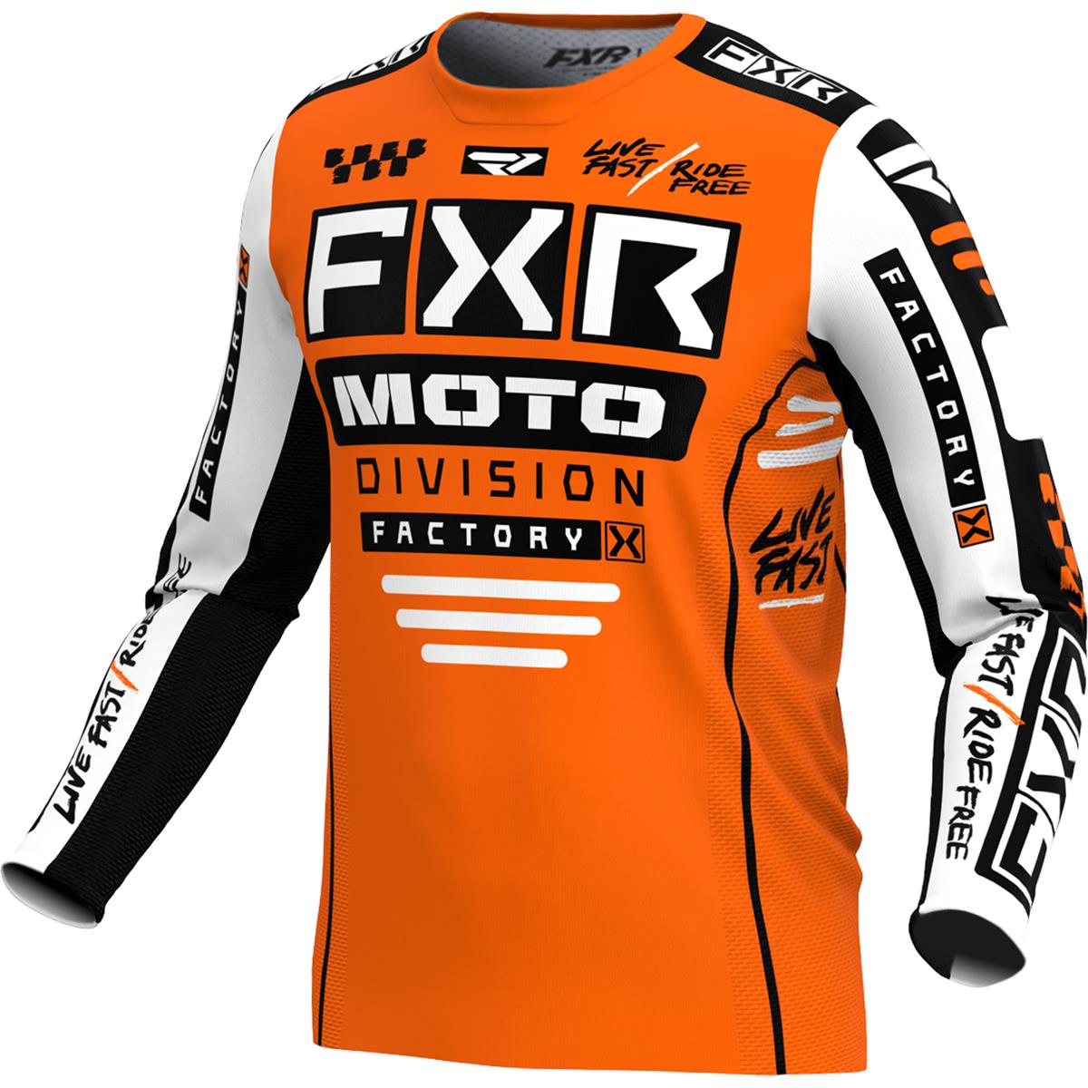 FXR MX Jersey Podium Gladiator Orange/White