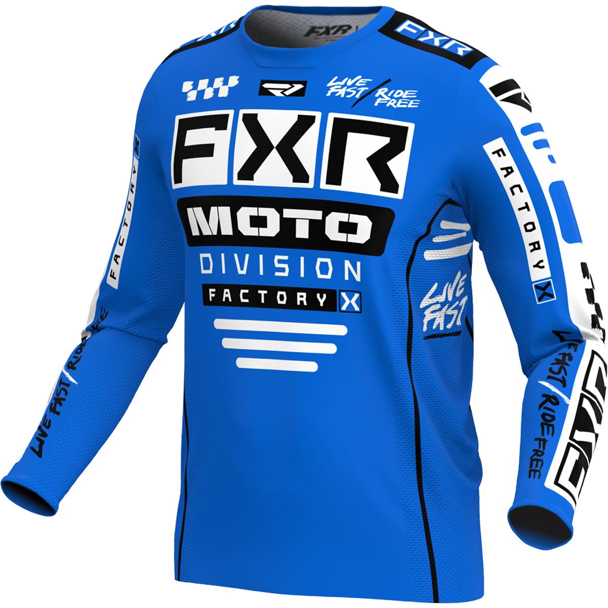 FXR MX Jersey Podium Gladiator Blue/Black
