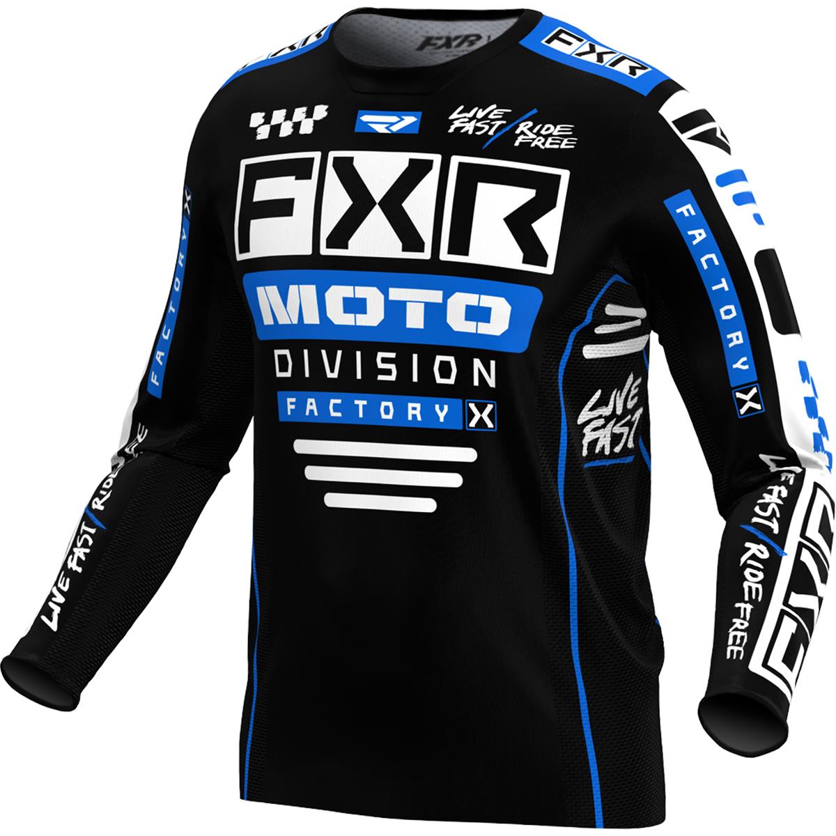 FXR MX Jersey Podium Gladiator Black/Blue