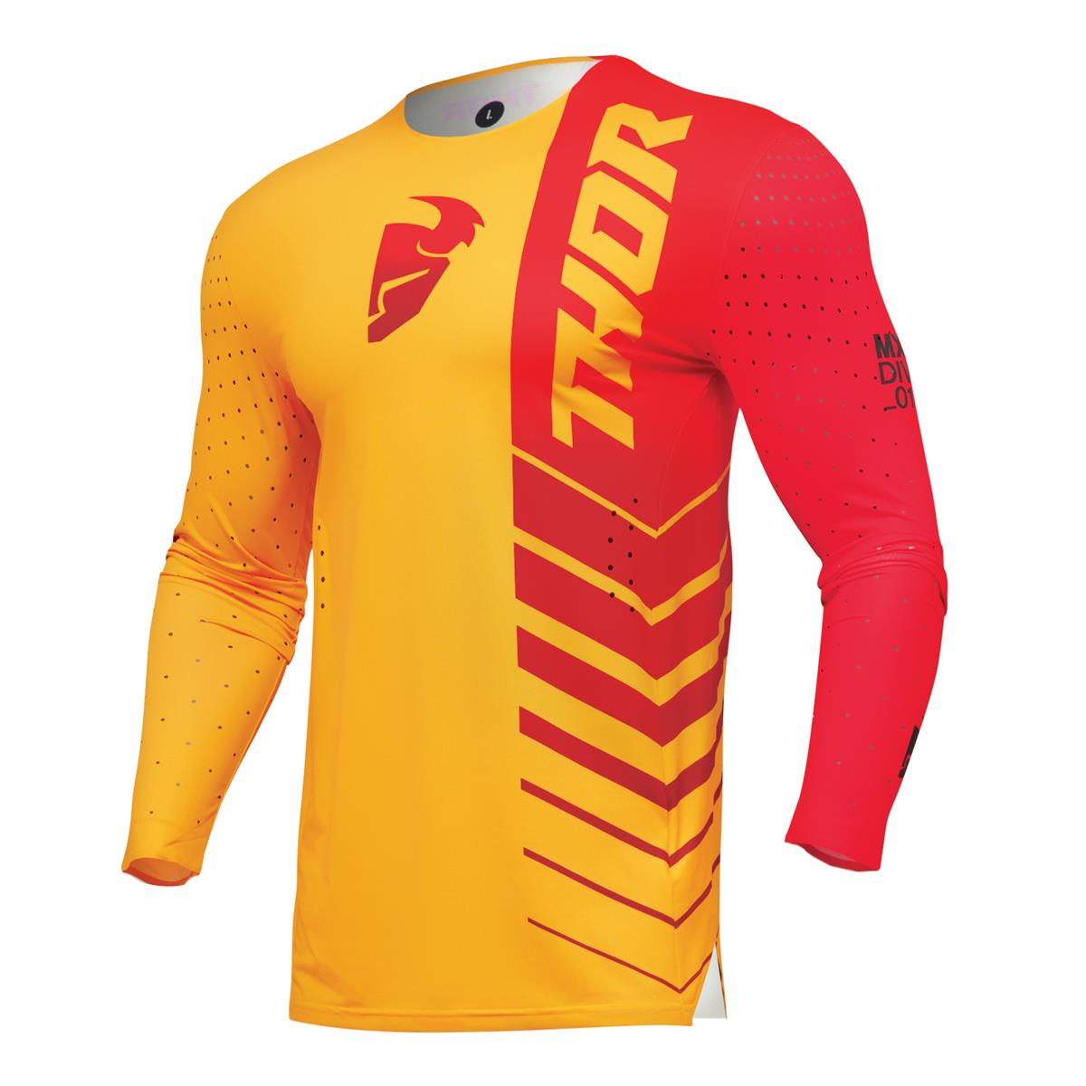 Thor Maillots MX Prime Analog - Citron/Rouge