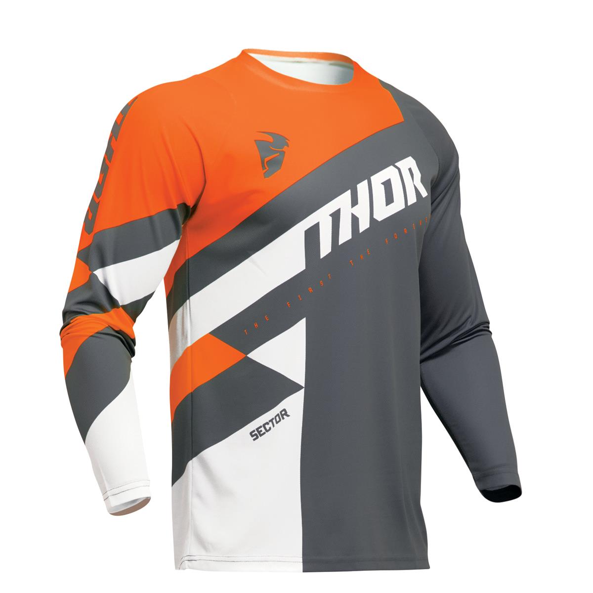 Thor Maillots MX Sector Charcoal/Orange