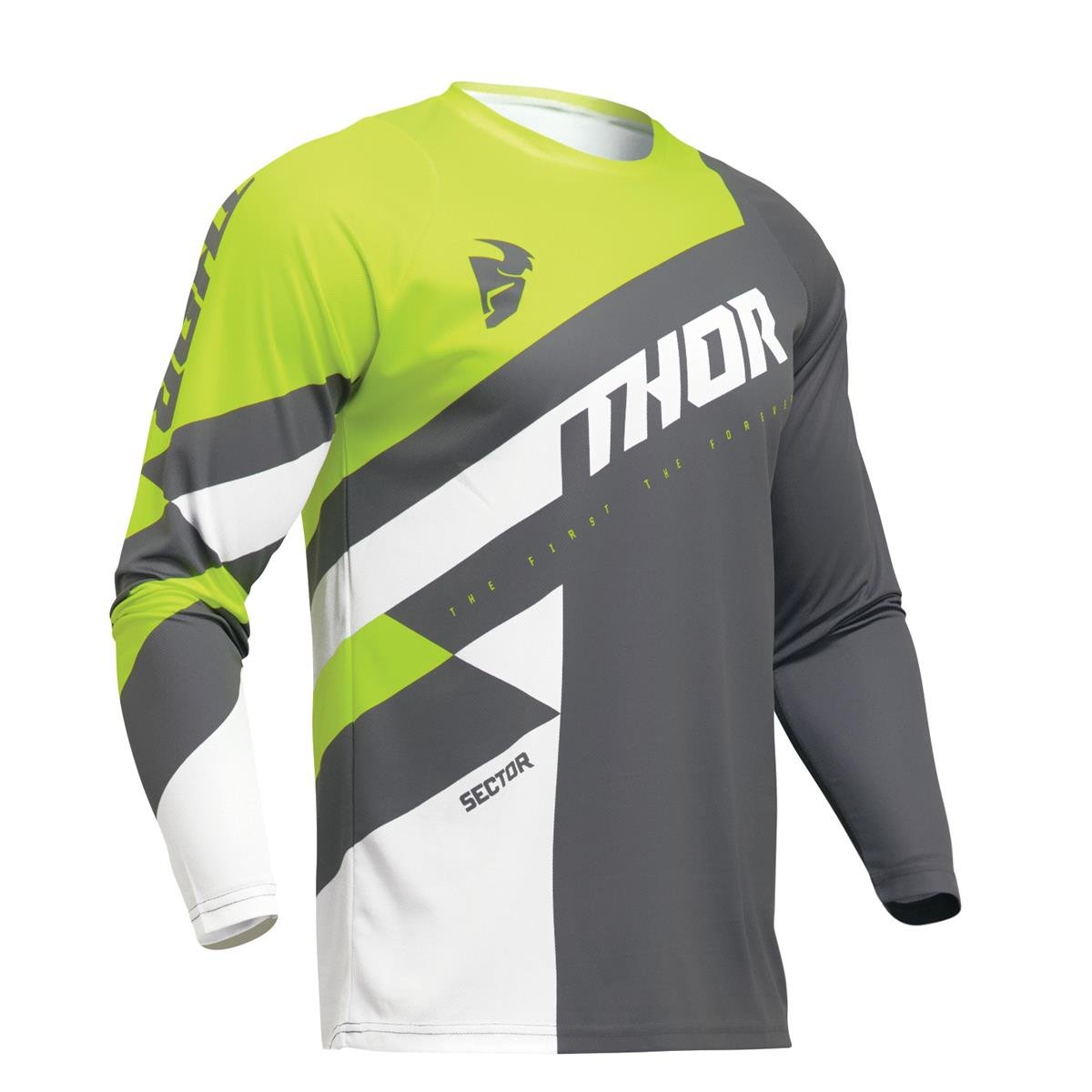 Thor Maillots MX Sector Charcoal/Jaune acide