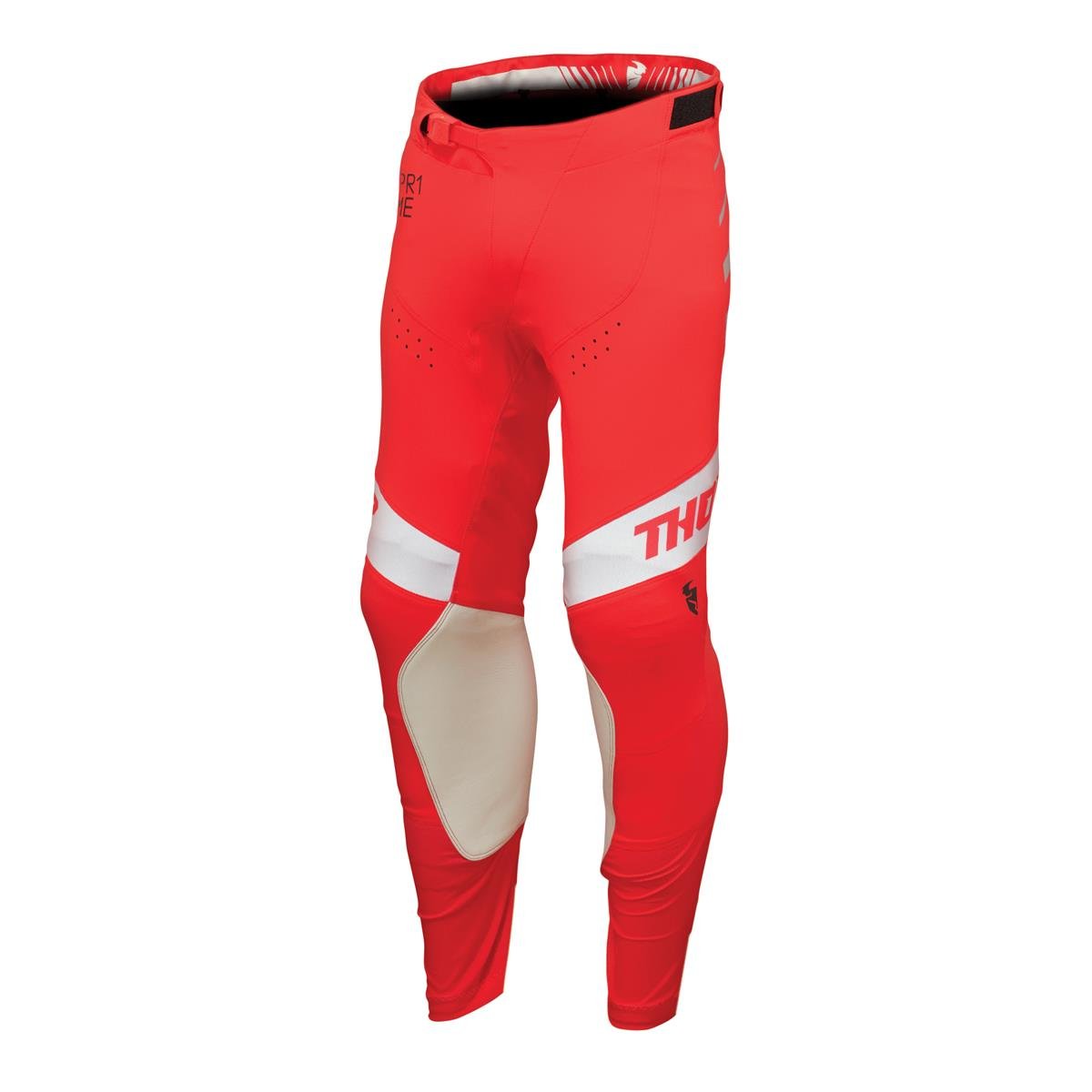 Thor Pantalon MX Prime Analog - Rouge/Blanc