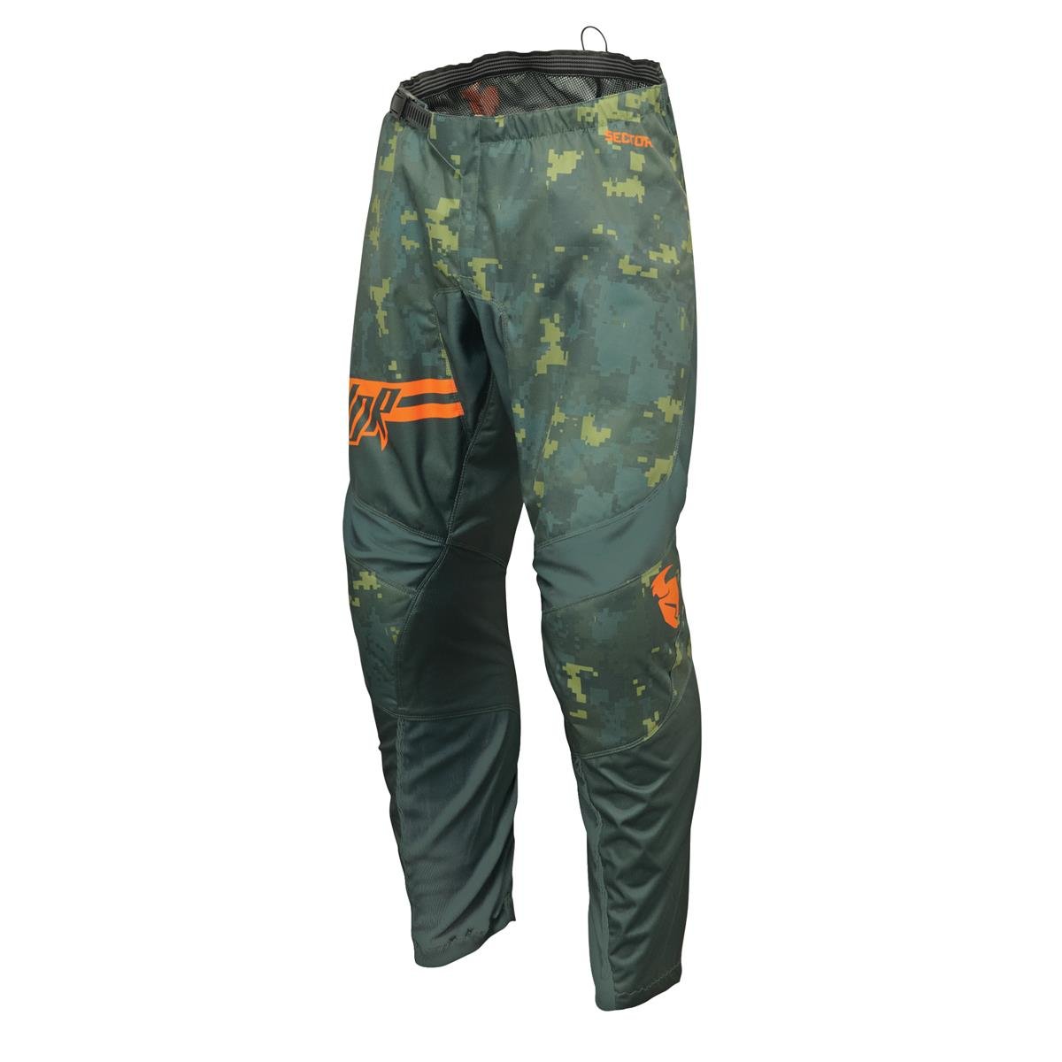 Thor MX Pants Sector Digi - Forest Green/Camo