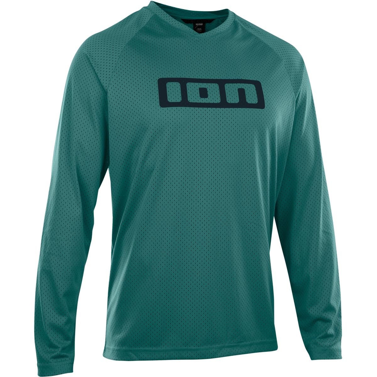 ION Maillot VTT manches longues Logo Deep Forest