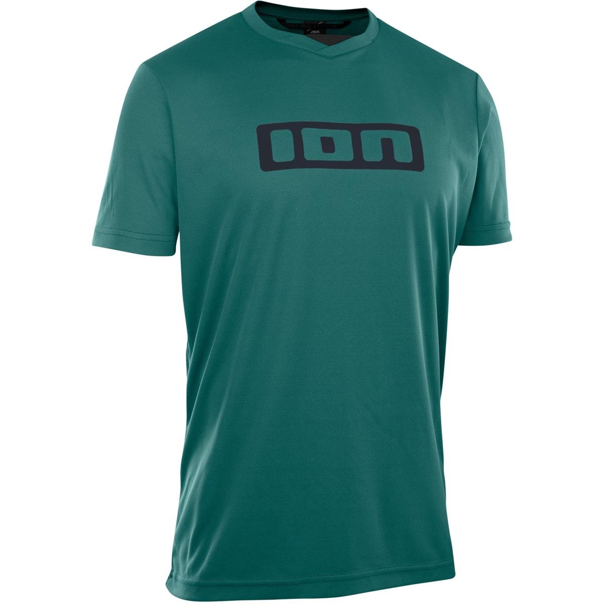 ION MTB Jersey Short Sleeve Logo Deep Forest