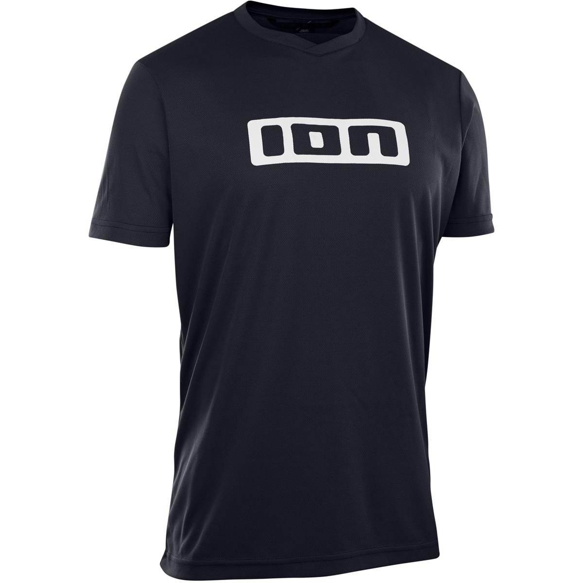 ION MTB Jersey Short Sleeve Logo Black