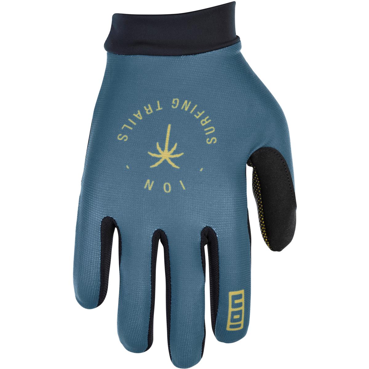 ION MTB-Handschuhe Logo Cosmic Blau