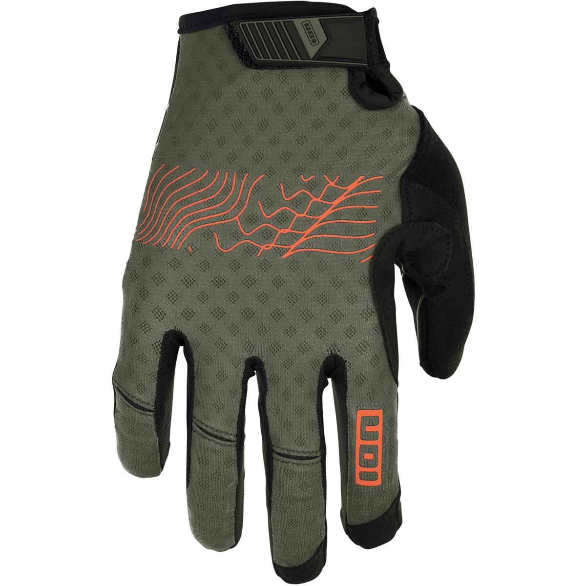 ION MTB Gloves Traze long Dusty Leaves