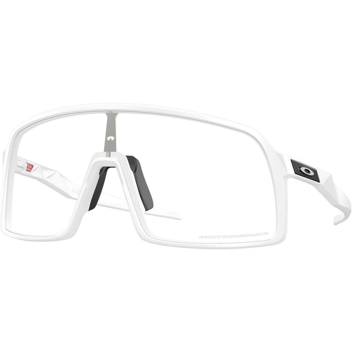 Oakley MTB-Sportbrille Sutro Matte White/ Clear Photochromic