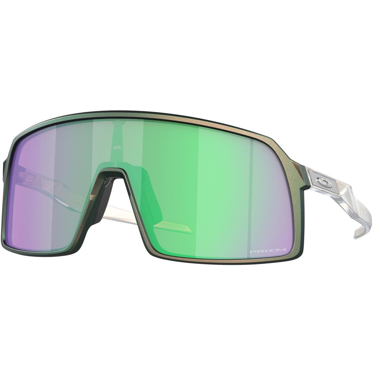 Oakley MTB-Sportbrille Sutro Matte Silver Green Colorshift/Prizm Road Jade
