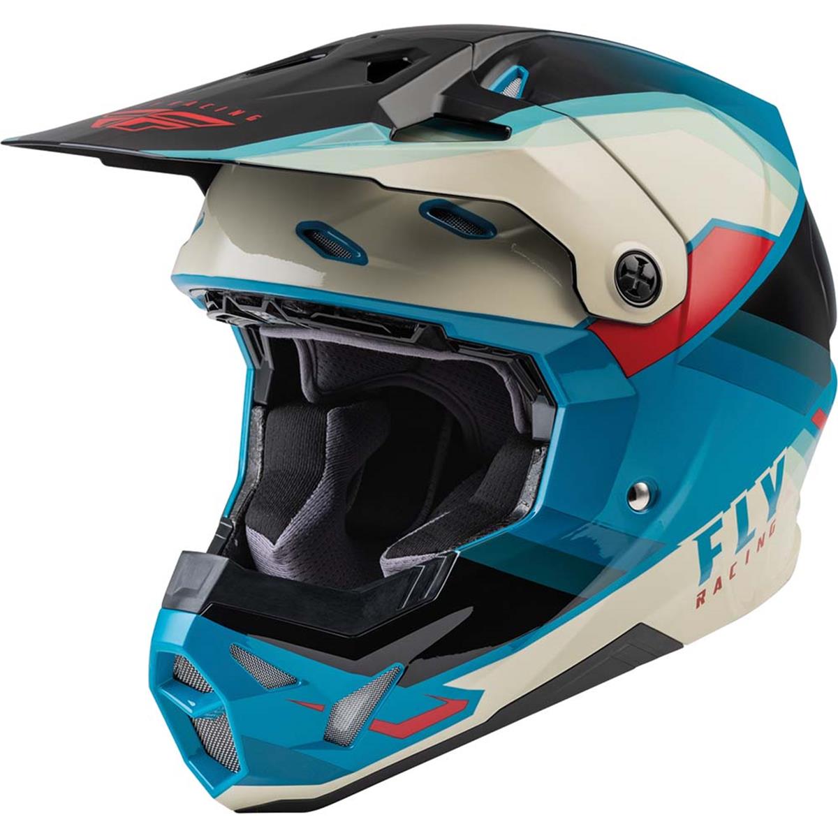 Fly Racing MX Helmet Formula CP Rush - Black/Stone/Dark Teal