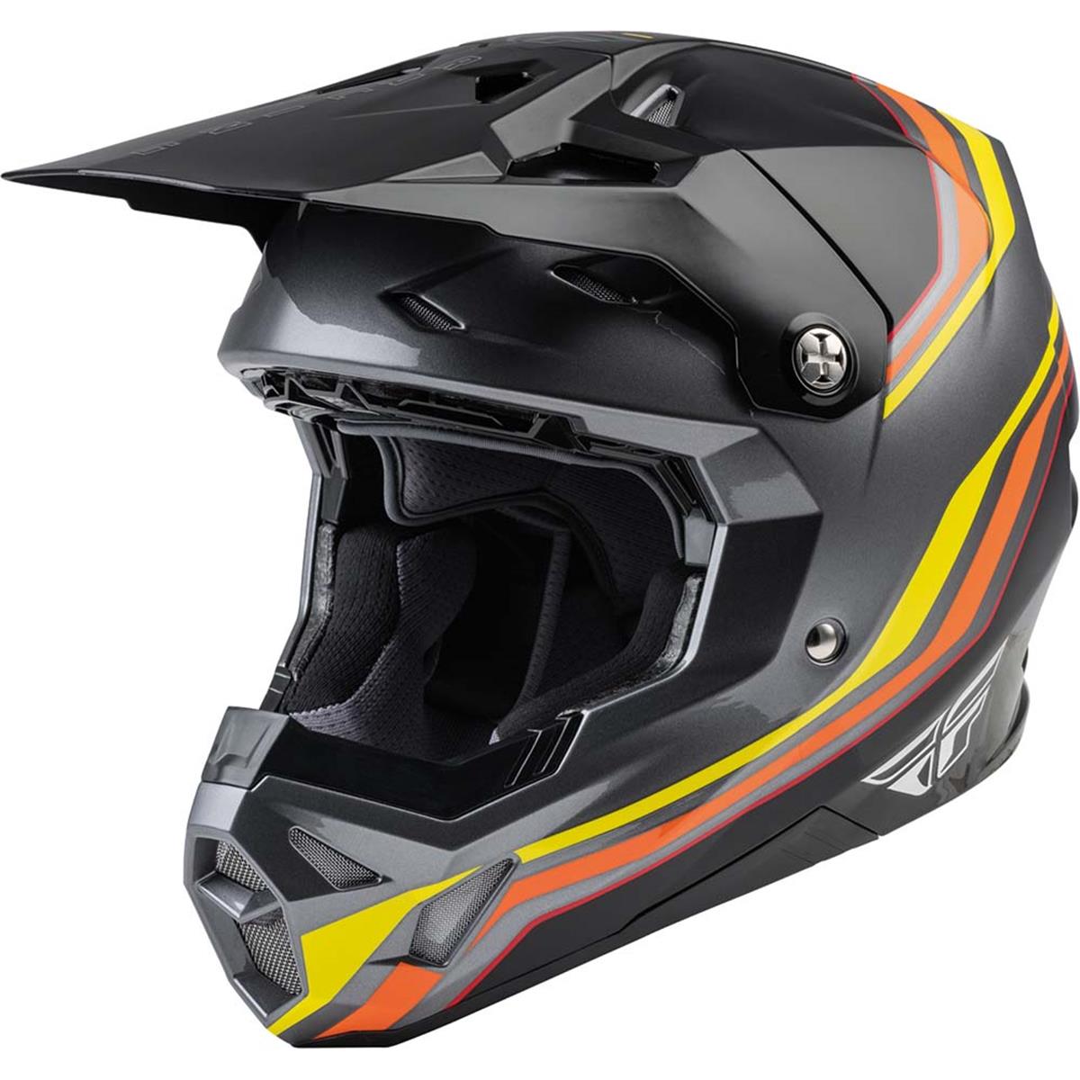 Fly Racing Motocross-Helm Formula CP S.E. Speeder - Schwarz/Gelb/Rot