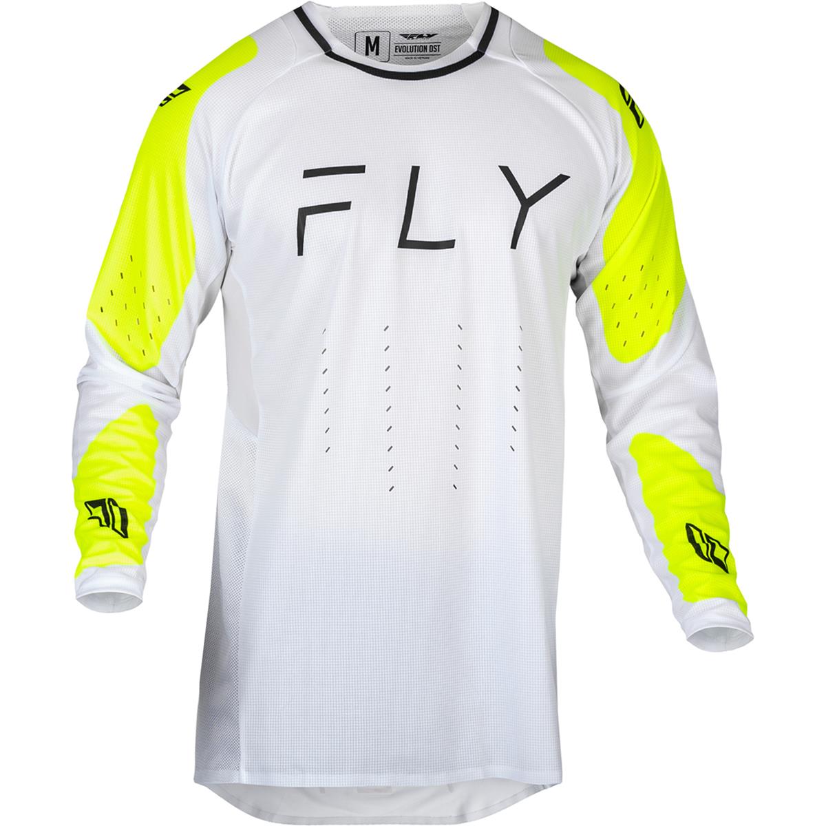 Fly Racing MX Jersey Evolution DTS White/Neon Yellow